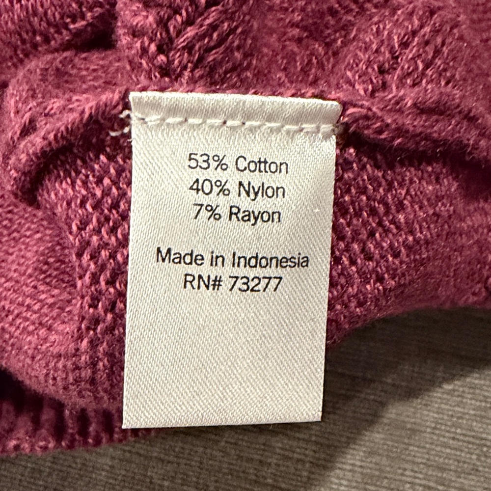 Sonoma Women’s Cable-Knit Sweater - Size Medium - Purple - NWOT!!  sweaters tops - Picture 4 of 6